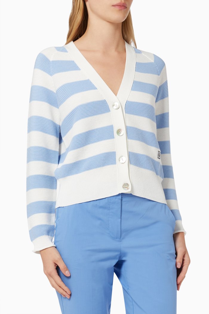 

Taranto Cardigan in Cotton Knit, White