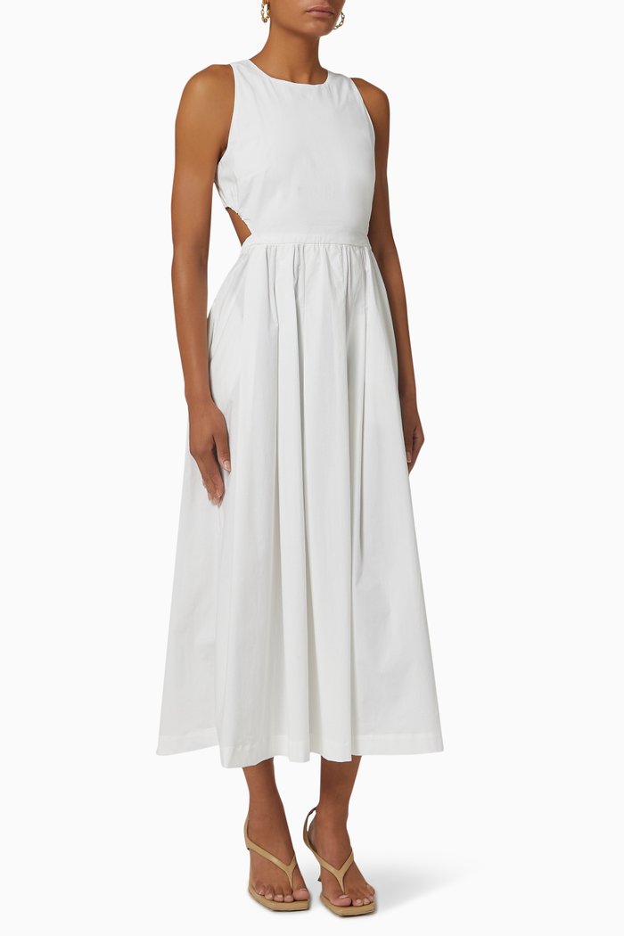 

Editor Dress in Cotton Poplin, White