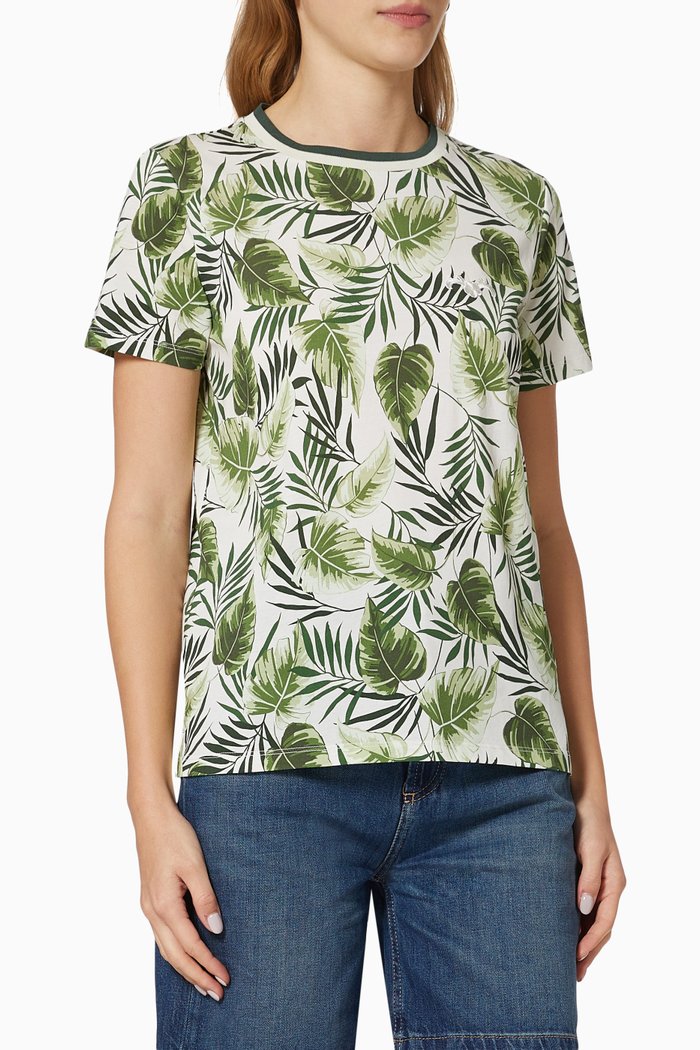 

Chain Print Garden Top, Green