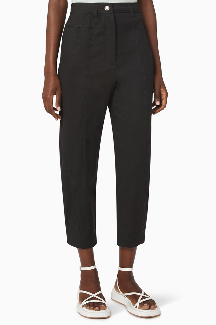 

Agora Pants in Stretch Cotton, Black