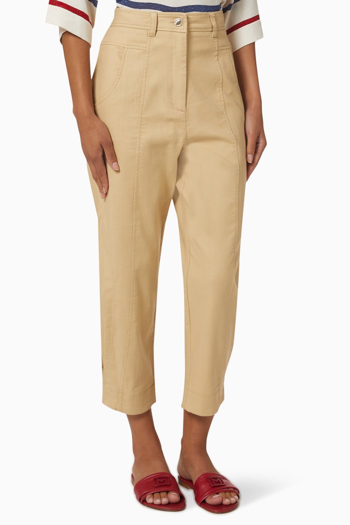 

Agora Pants in Stretch Cotton, Neutral