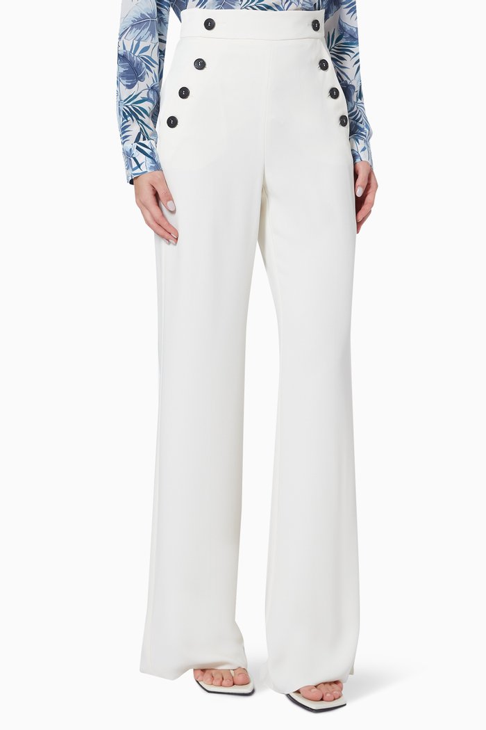 Santina ART.365 Trousers in Crepe, Neutral