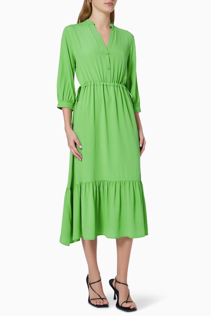 

Terramo Dress in Crêpe de Chine, Green