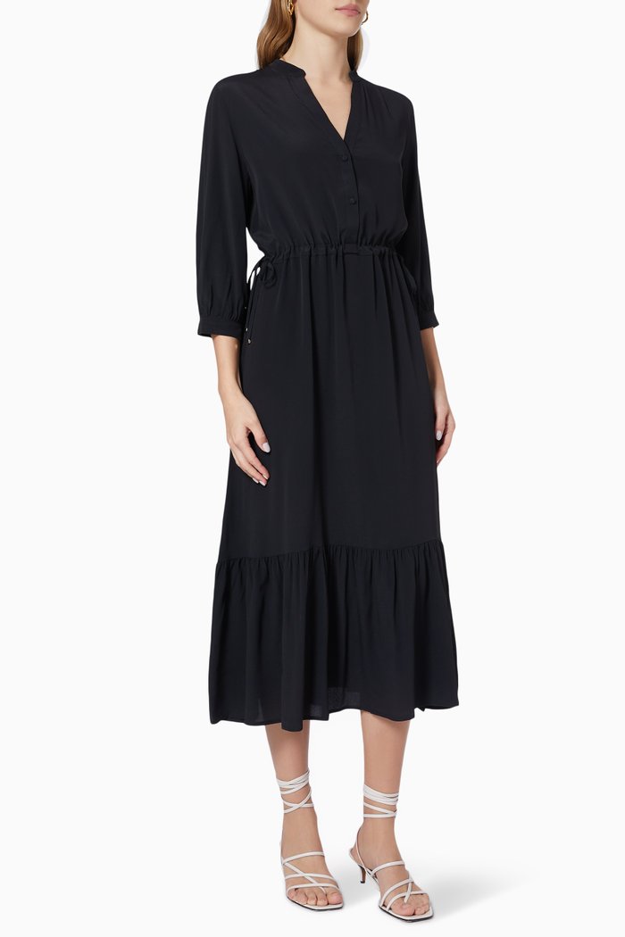 

Terramo Dress in Crêpe de Chine, Black
