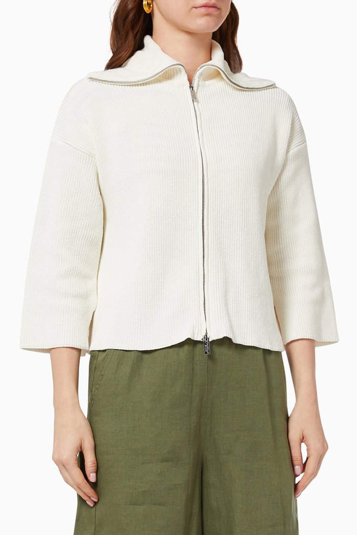 

Cachi Jacket in Rib Knit, Neutral