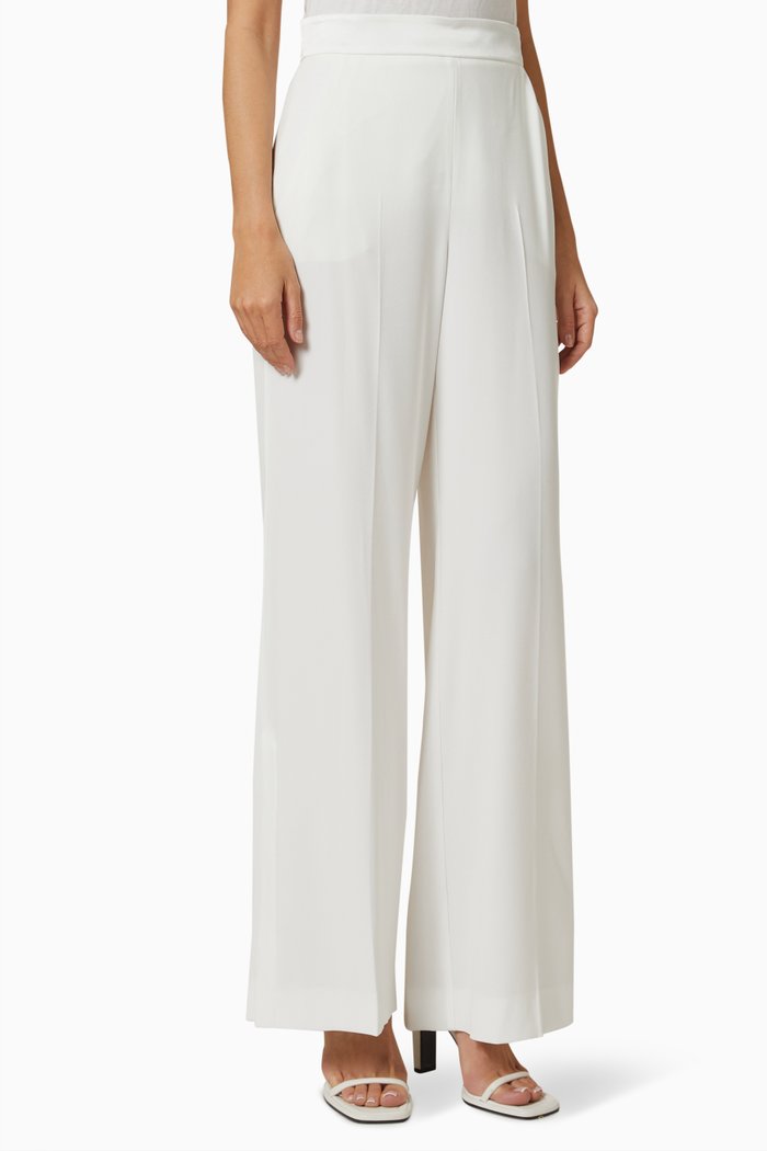 

Veber Pants in Crepe-back Satin, White