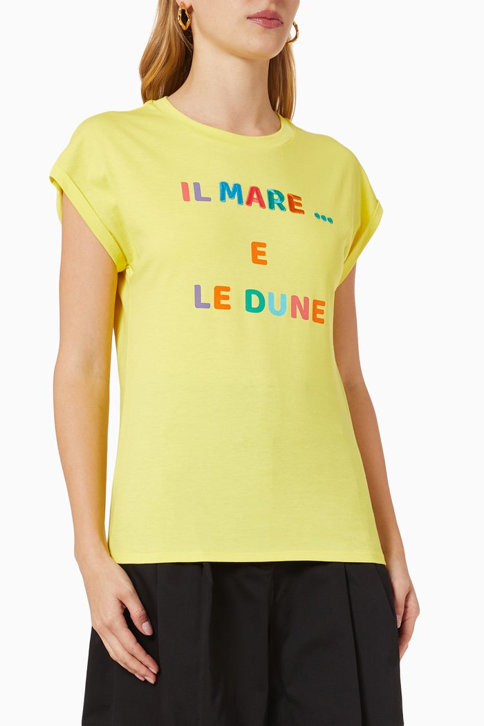

Aulla T-shirt in Cotton Jersey, Yellow