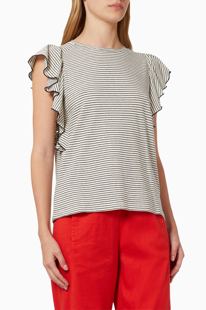 

Clair T-shirt in Cotton Linen Jersey, Black