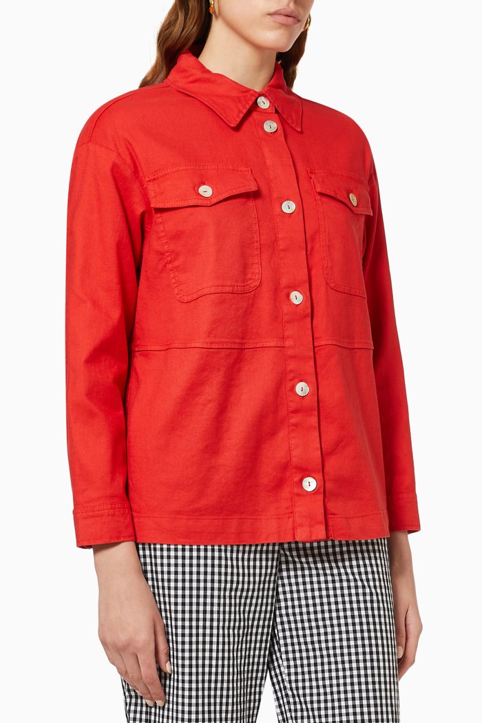 

Roland Shirt in Cotton, Red