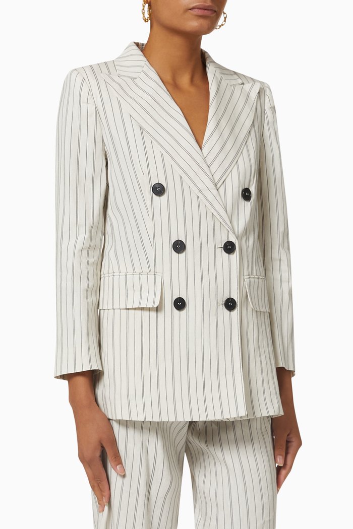 

Patto Jacket in Linen Viscose, Neutral