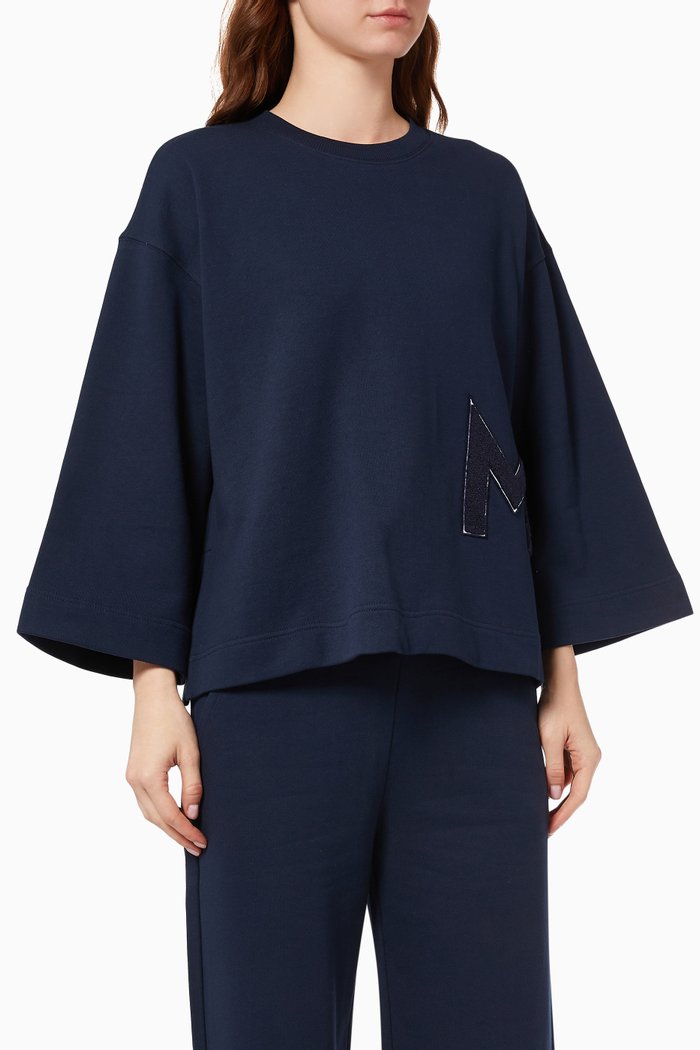 

Fariseo Pullover in Cotton Jersey, Blue