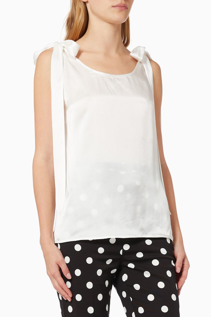 

Marisa Top in Silk, White