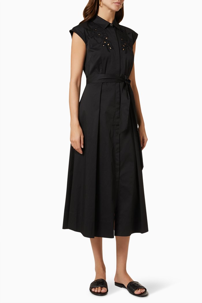 

Bosso Dress in Cotton, Black