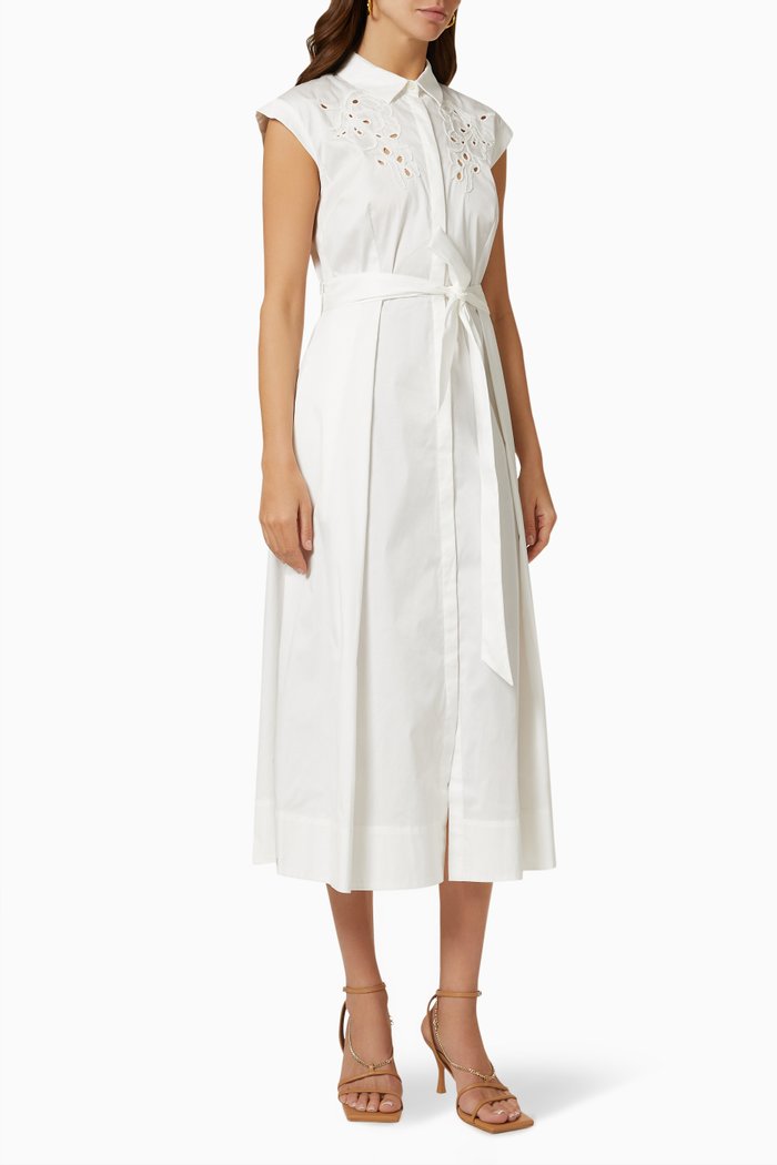 

Bosso Dress in Cotton, White