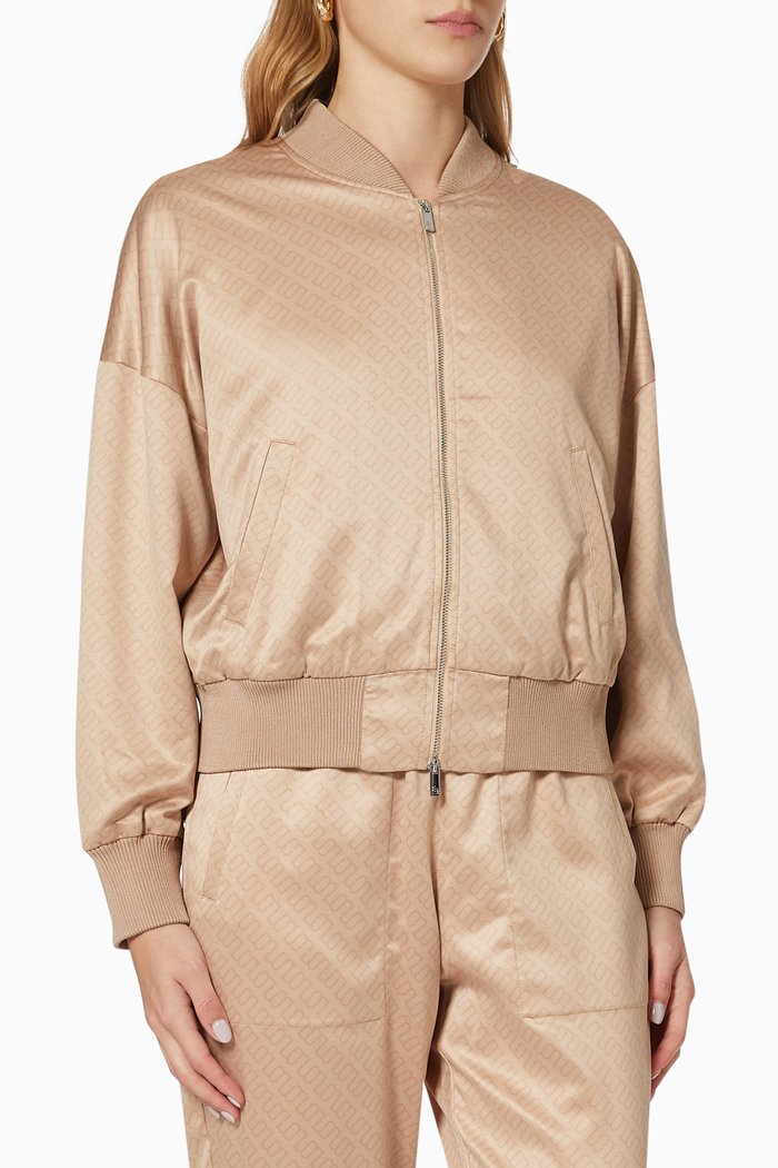 

Idillo Bomber Jacket in Satin, Neutral