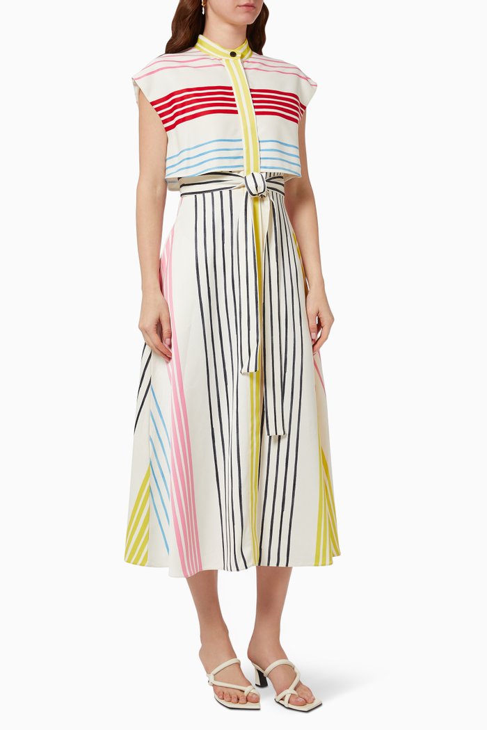 

Quadro Dress in Satin, Yellow