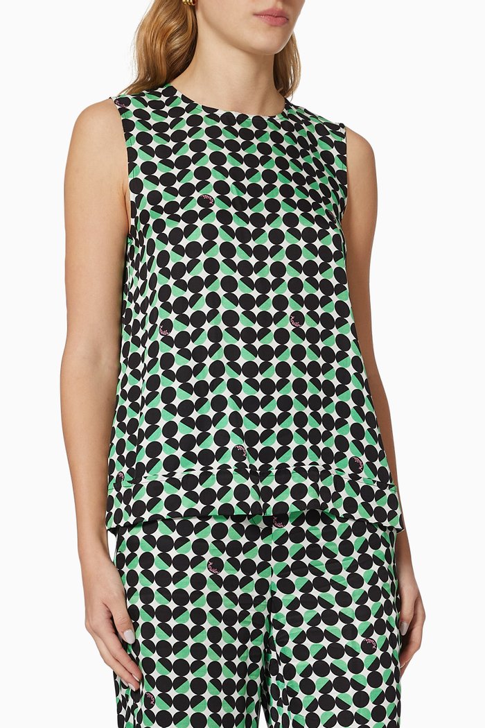 

Panteon Top in Cotton, Green