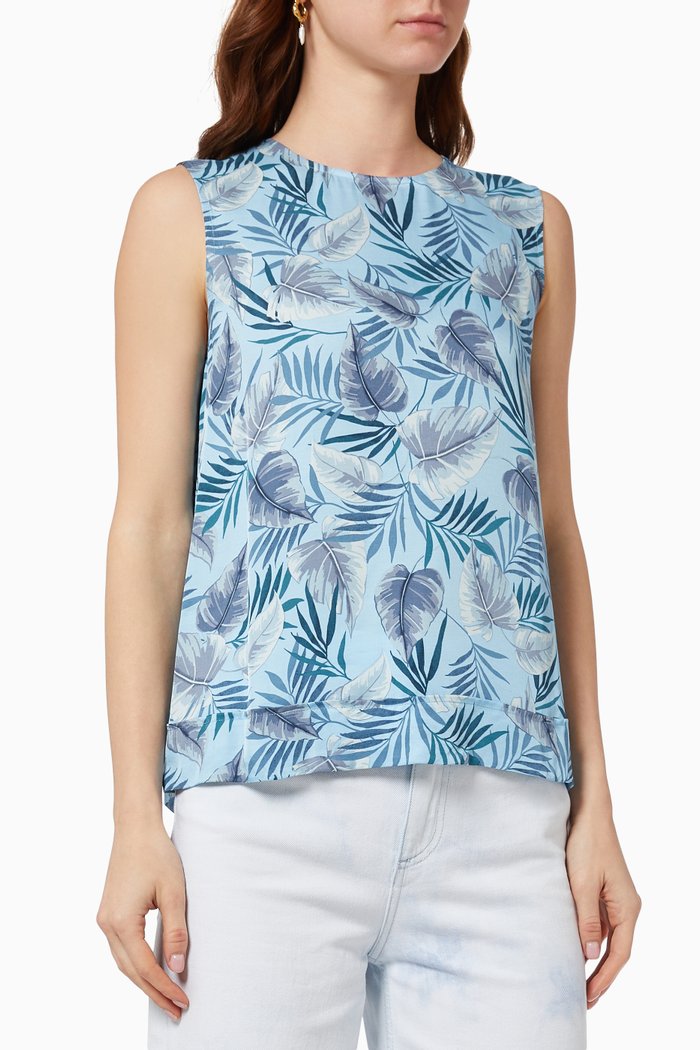 

Panteon Top in Cotton, Blue