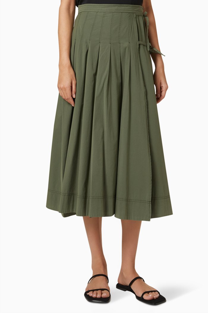 

Zampa Skirt in Cotton, Green