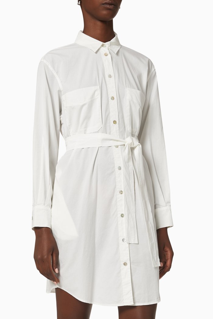 

Vigna Shirt Dress, White