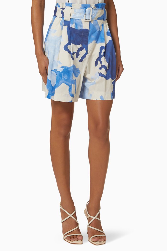 

Paio Shorts in Stretch Cotton, Blue