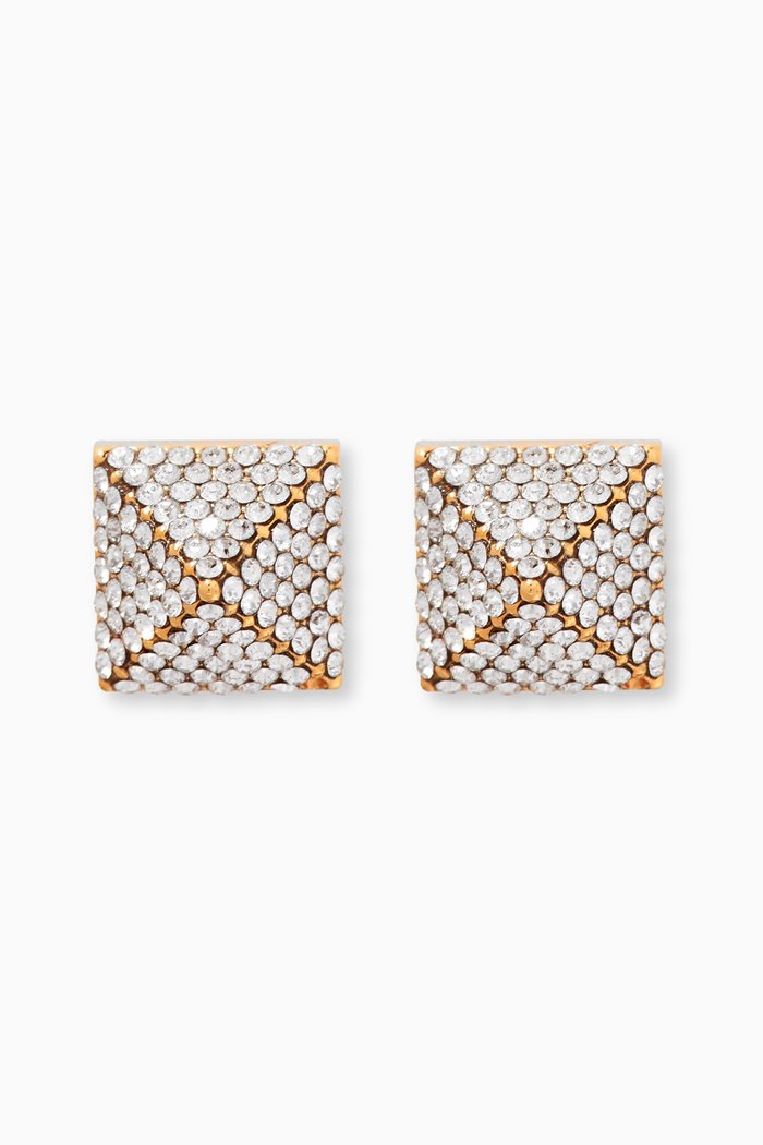 

Valentino Garavani Rockstud Earrings in Brass, Gold