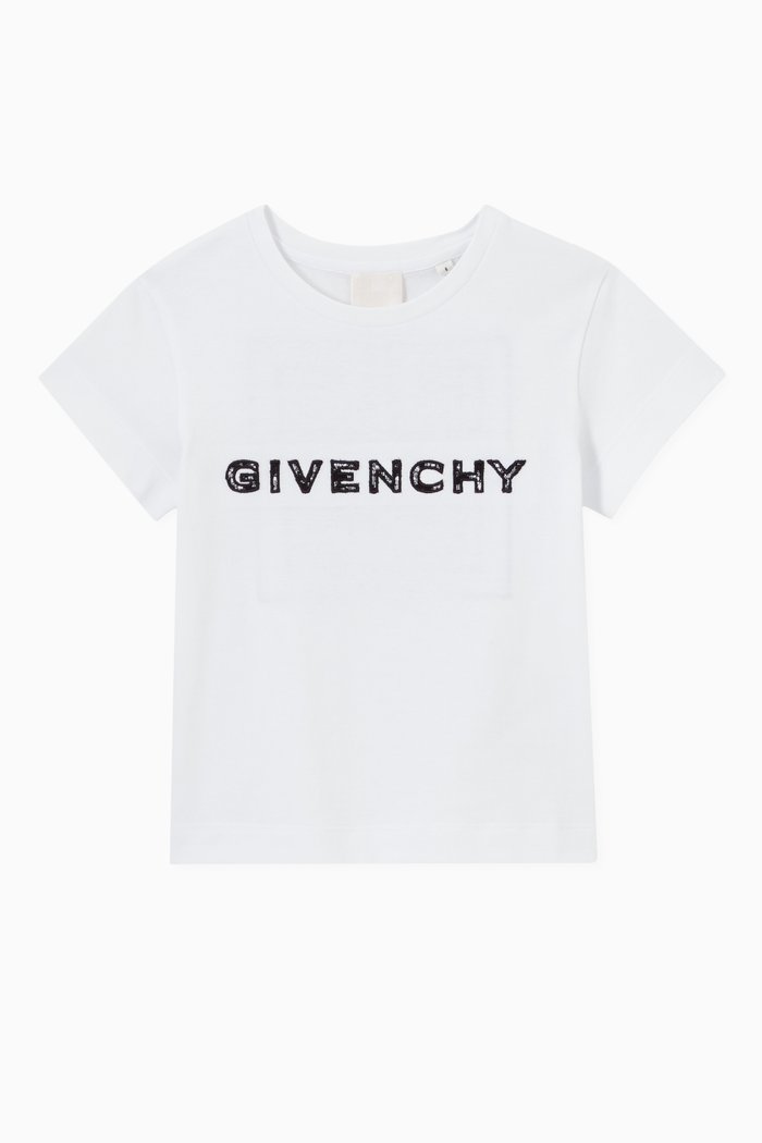 

Logo Print T-Shirt in Cotton, White