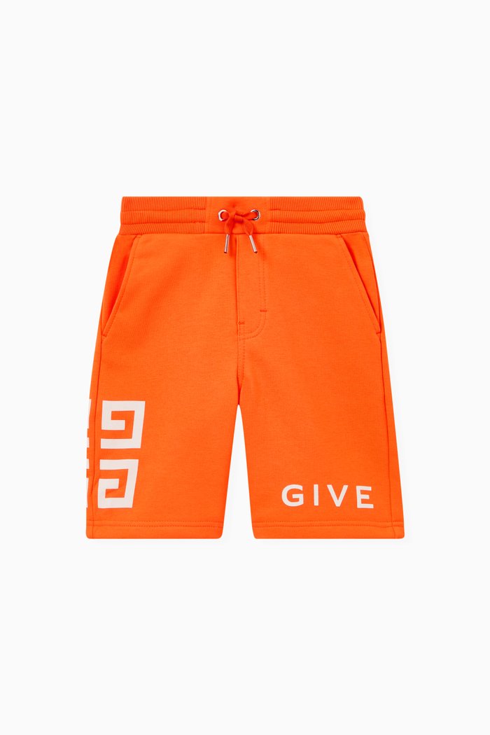 

Logo Shorts in Fleece, Orange