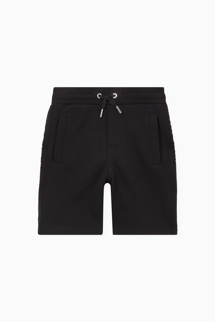 

Logo Tape Shorts in Cotton, Black
