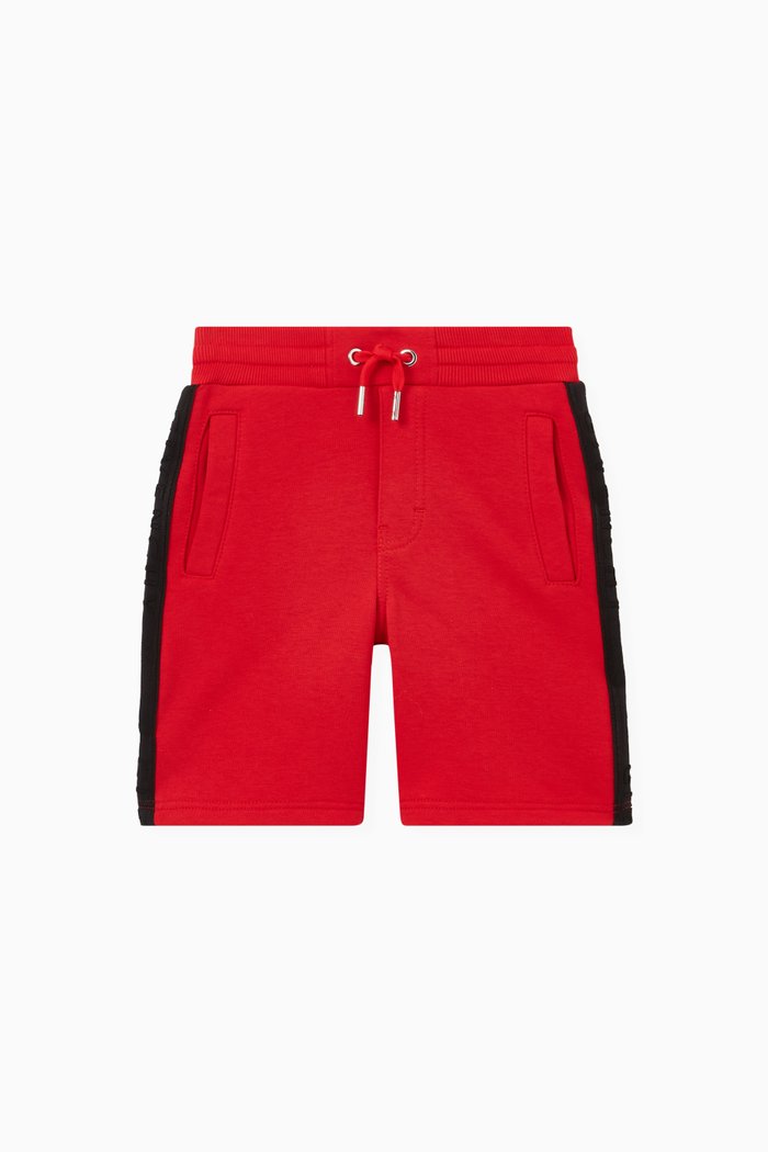 

Logo Tape Shorts in Cotton, Red
