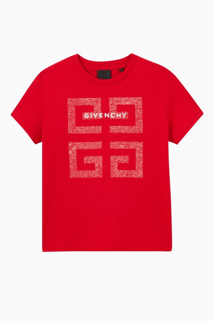 Logo T-shirt in Jersey, Red