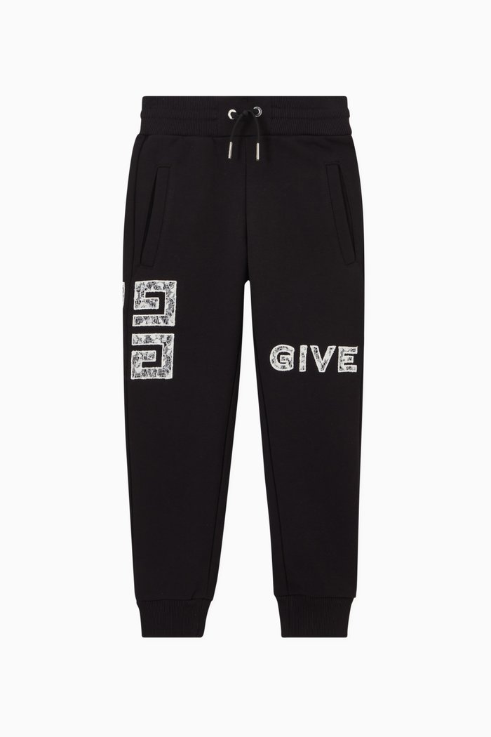 

Logo Joggers in Fleece, Black