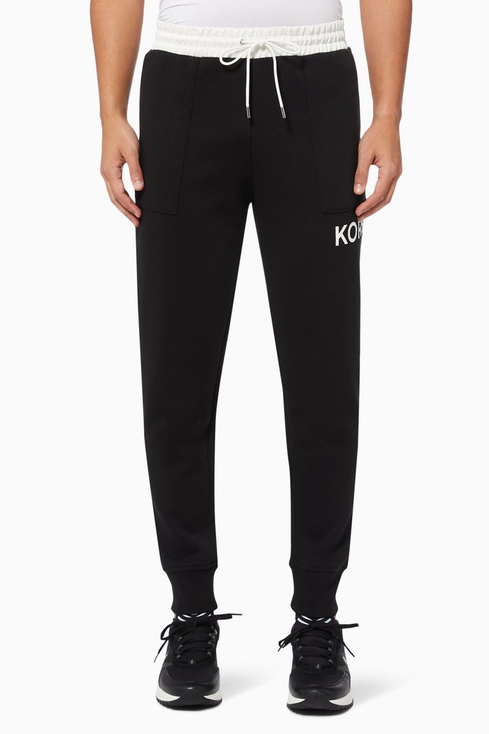 

Jogging Pants in Cotton, Black
