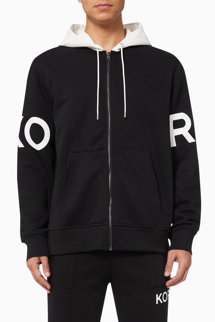 

Hoodie in Cotton, Black