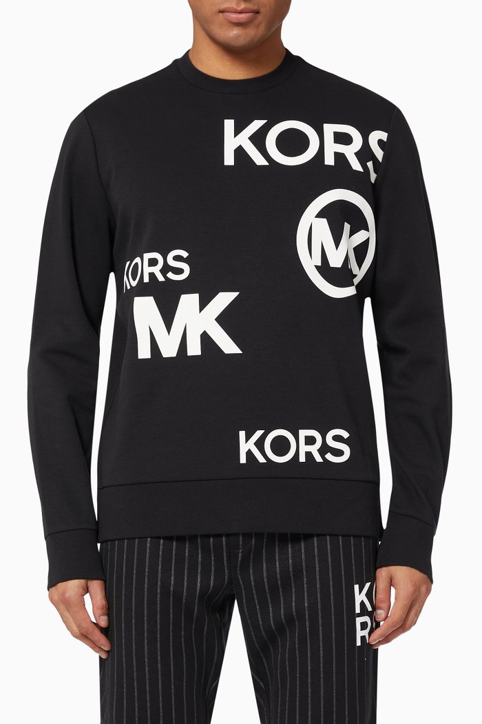 

Logo Sweatshirt in Cotton, Black