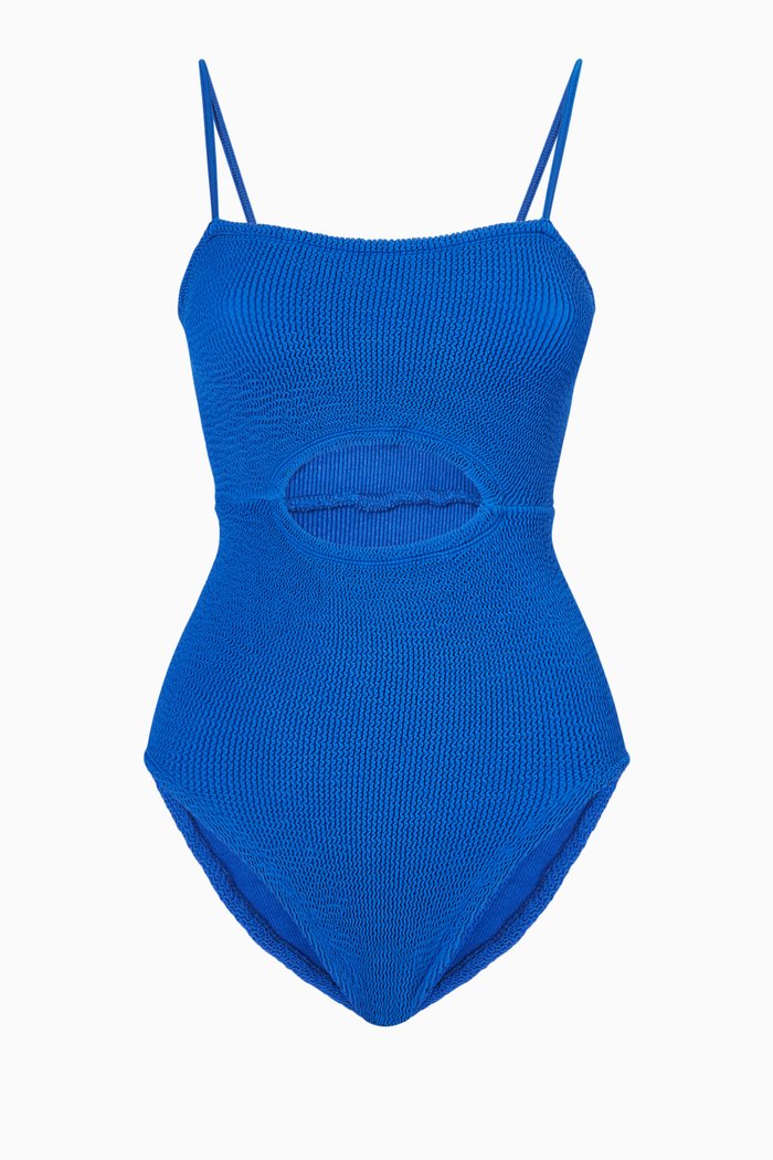 

Lara Swimsuit in Crinkle Nylon, Blue