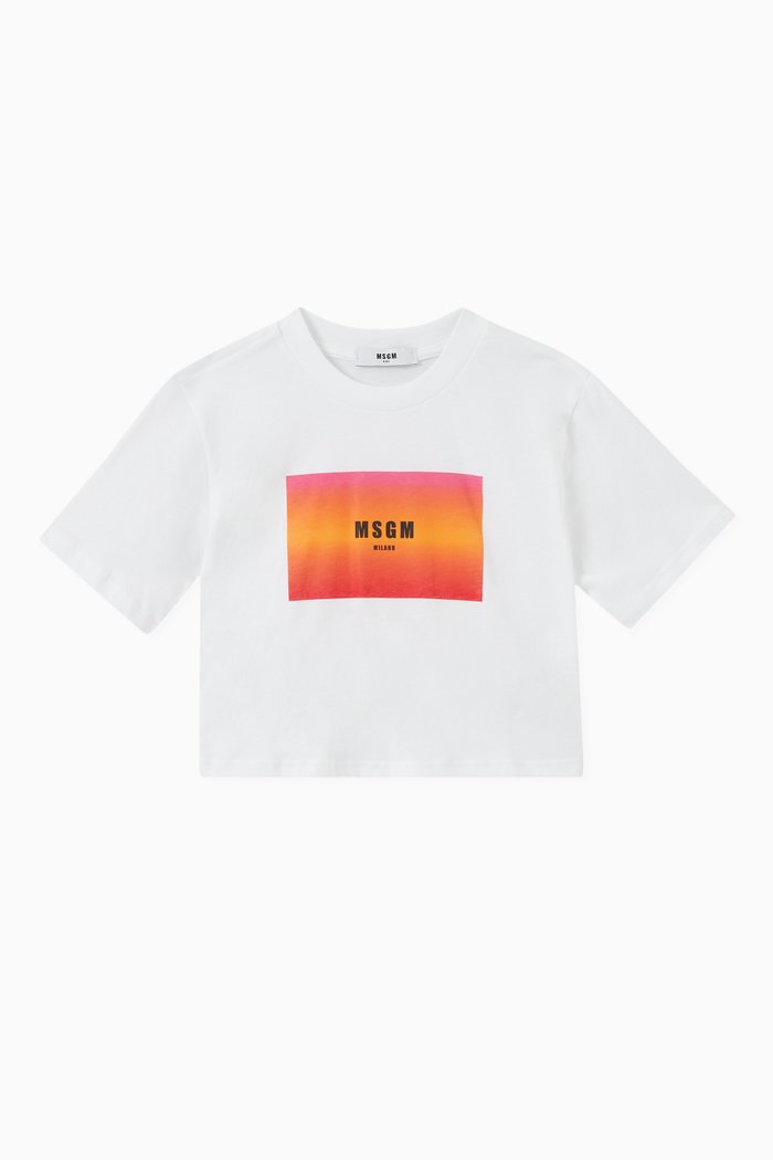 

Printed Logo T-shirt in Cotton, White