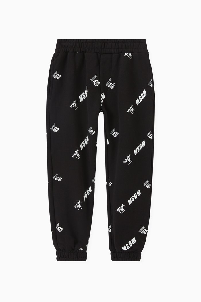 

Repeat Logo Sweatpants in Cotton, Black