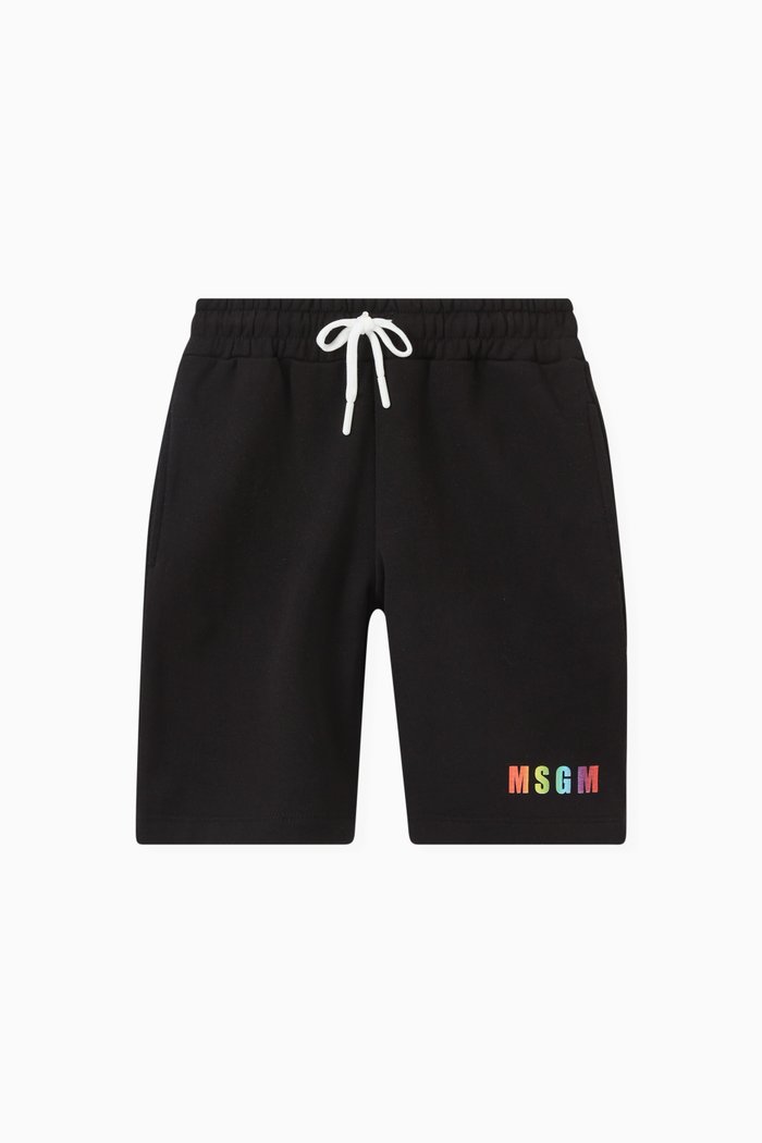 

Logo Shorts in Cotton, Black