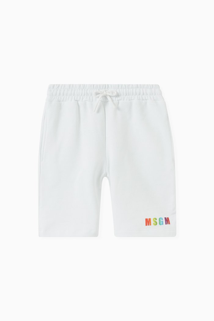 

Logo Shorts in Cotton, White