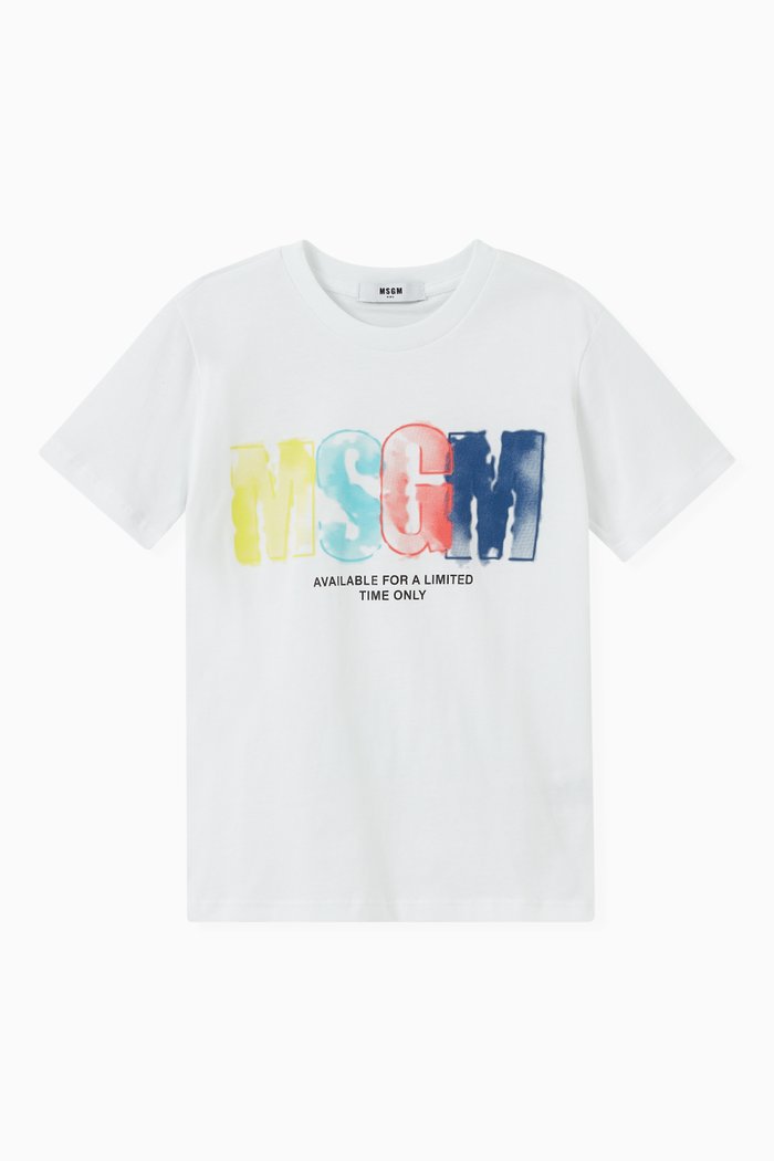 

Printed Logo T-shirt in Cotton, White