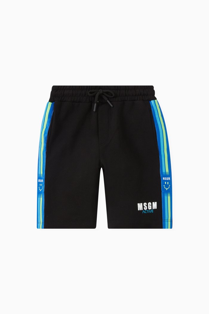 

Logo Tape Shorts in Cotton, Black