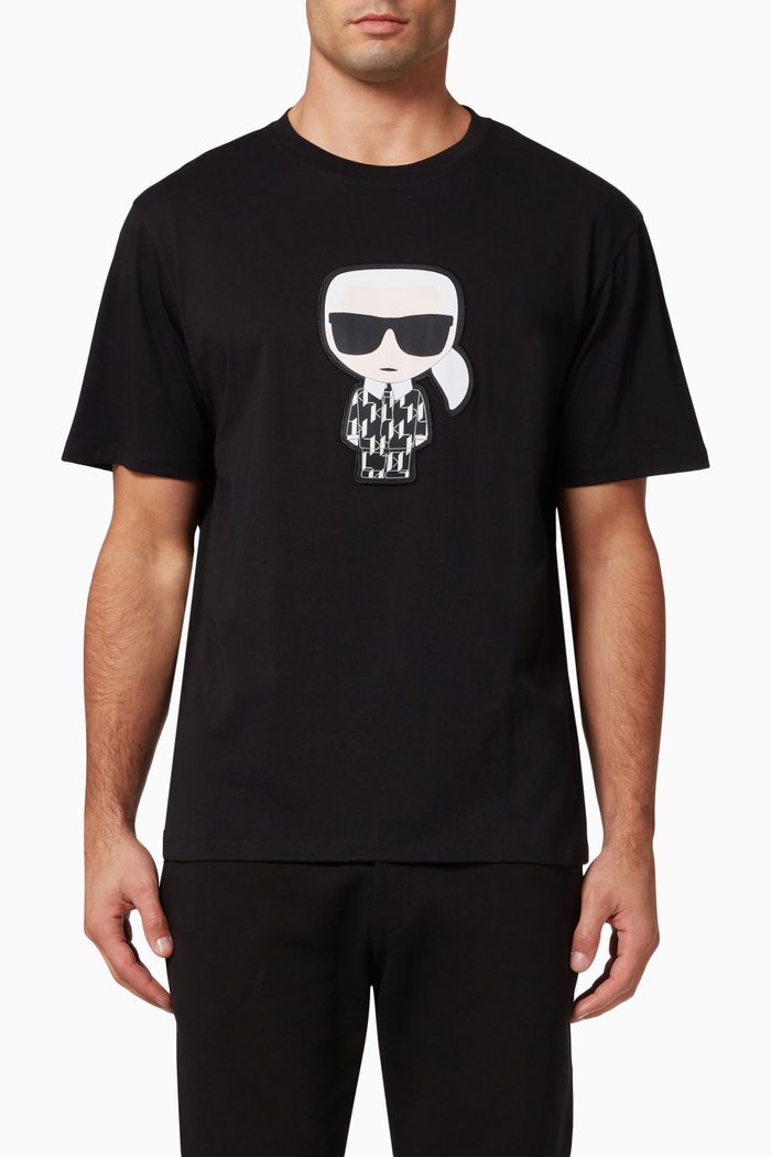 

Ikonik Karl Graphic Print T-shirt, Black