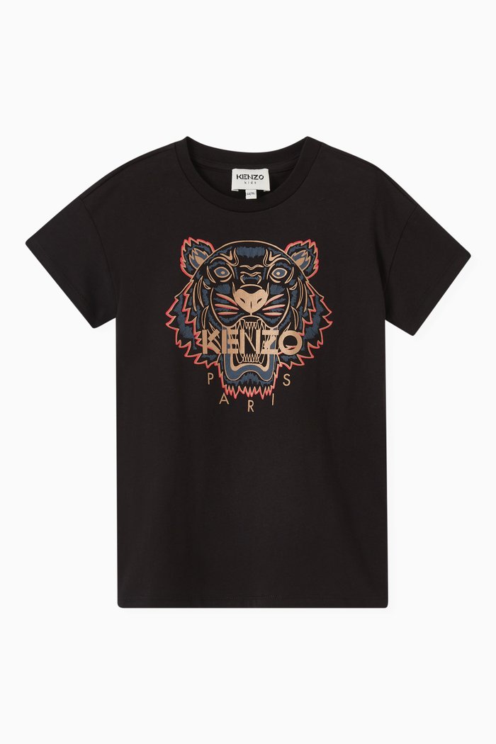 

Tiger T-shirt in Cotton, Black