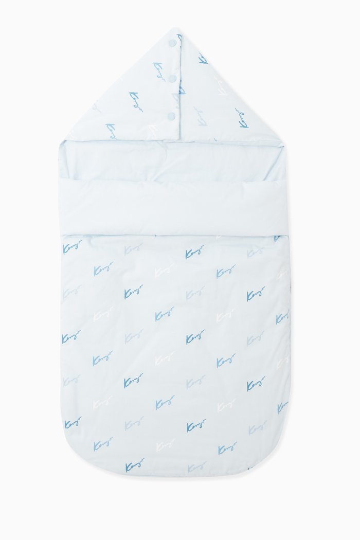 

Logo Print Sleeping Bag, Blue