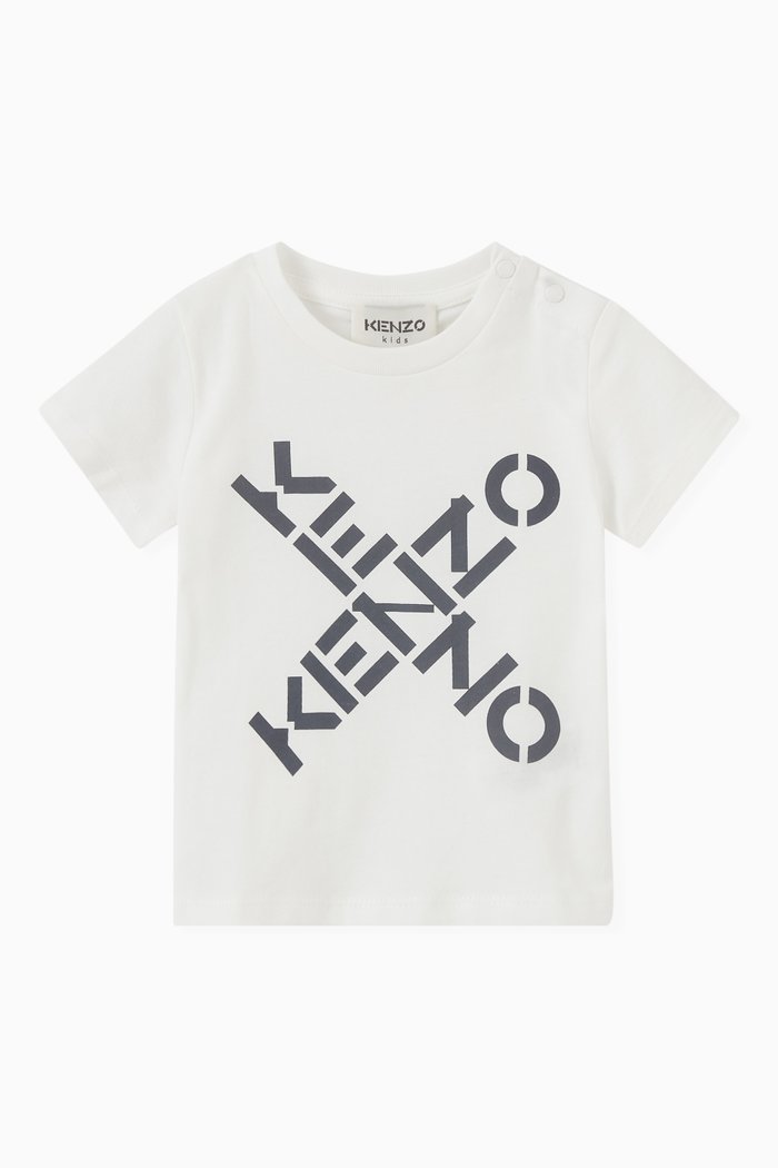 

Cross Logo T-shirt in Cotton, Neutral