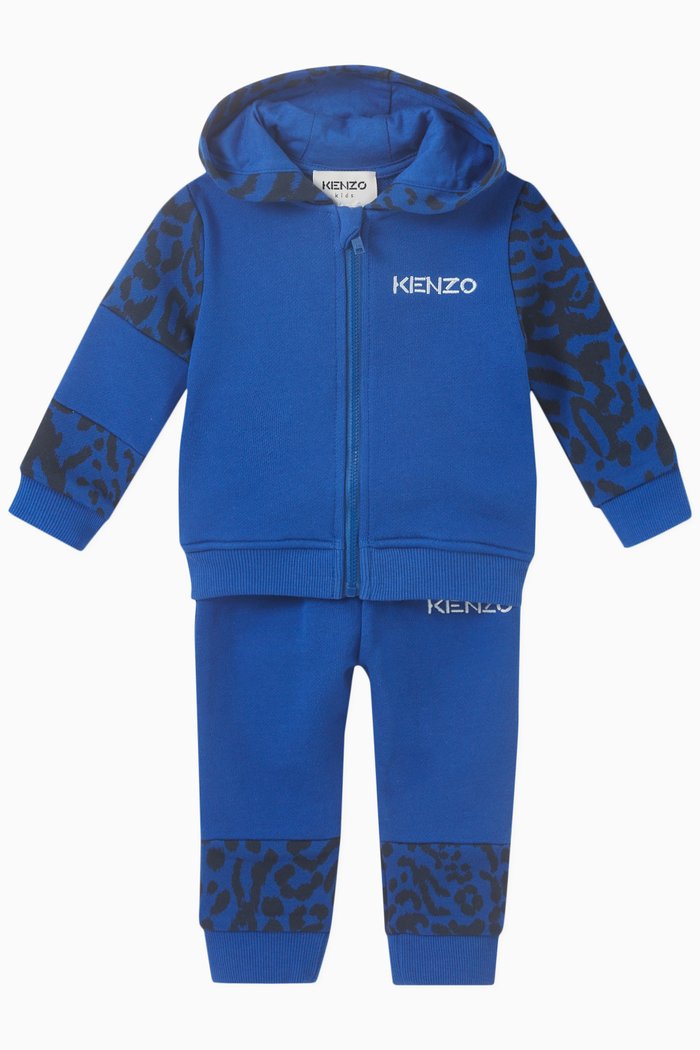 

Tiger Tracksuit in Cotton, Blue
