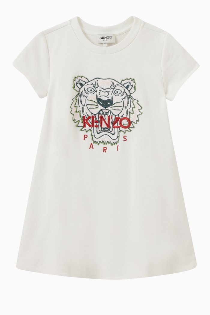 

Tiger T-shirt Dress in Cotton, Neutral
