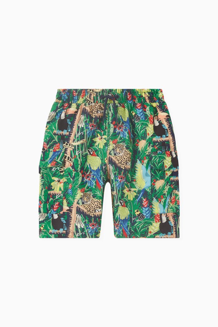 

Jungle Swim Shorts, Blue