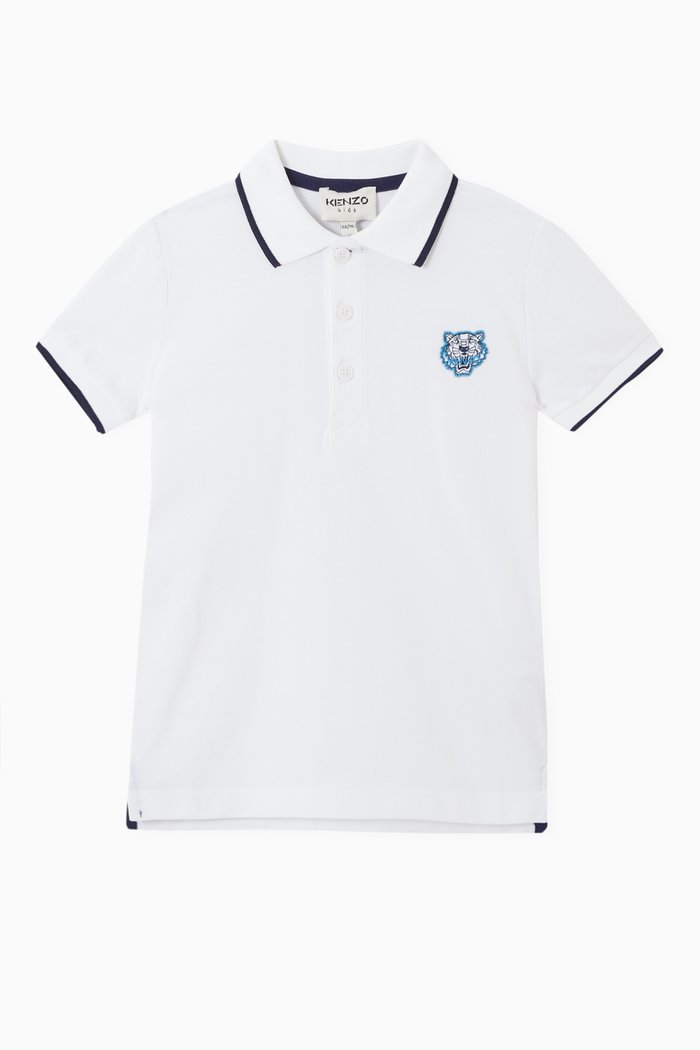 

Logo Polo T-shirt in Cotton, White